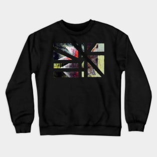 View of Weathered Abstract Christmas flower II Crewneck Sweatshirt